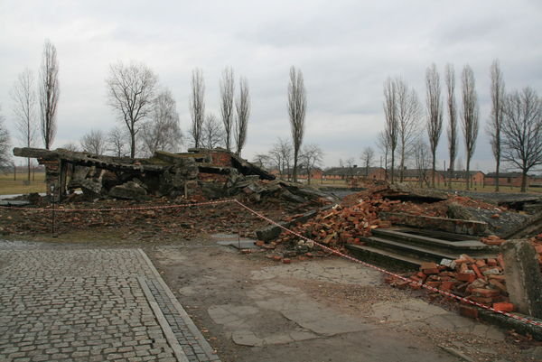 The Ruins of One of the Gas Chambers at Birkenau