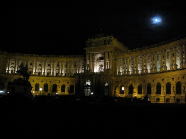 Hofburg at night