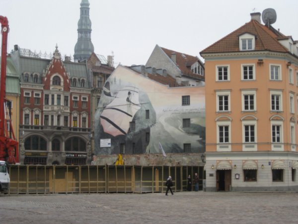 cool painting on building