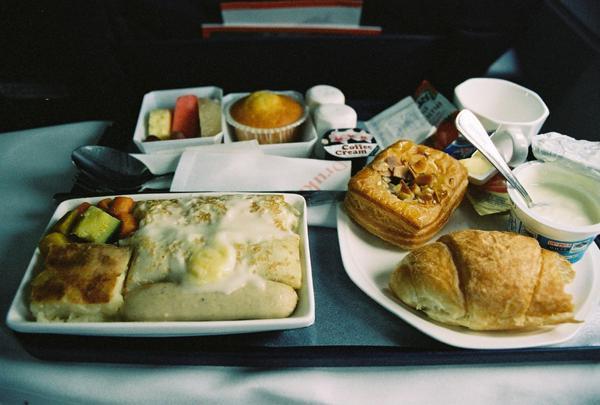 In flight breakfast courtesy of Druk Air