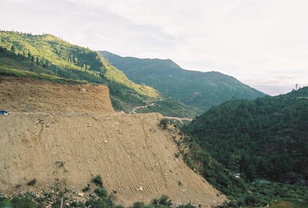 The Paro-Thimphu highway