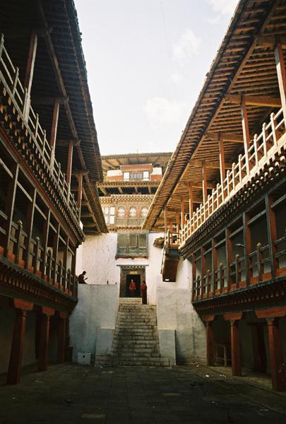 Deep inside the dzong
