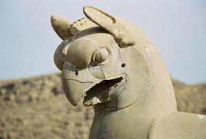 A battered guardian of Persepolis