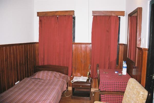 My... red... room at the Yeedzin Guest House