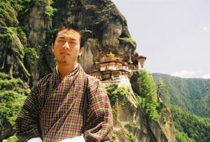 Tshering taking a breather