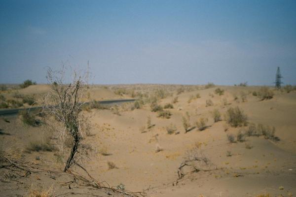 Deep in the Karakum desert