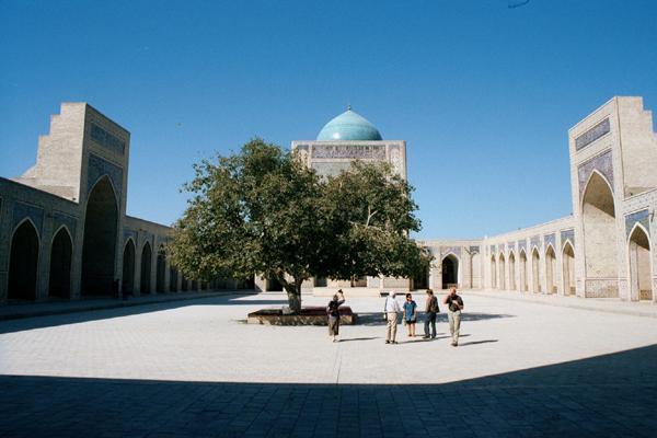 The Kalon mosque courtyard