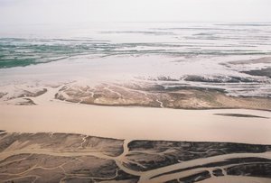 River delta, Aralskoye More, Uzbekistan
