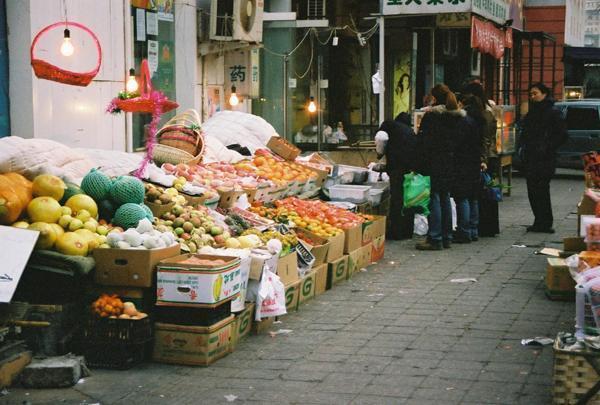 One of the local sellers at the neighbourhood