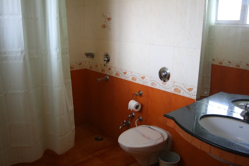 The bathroom at the Gawaling Hotel