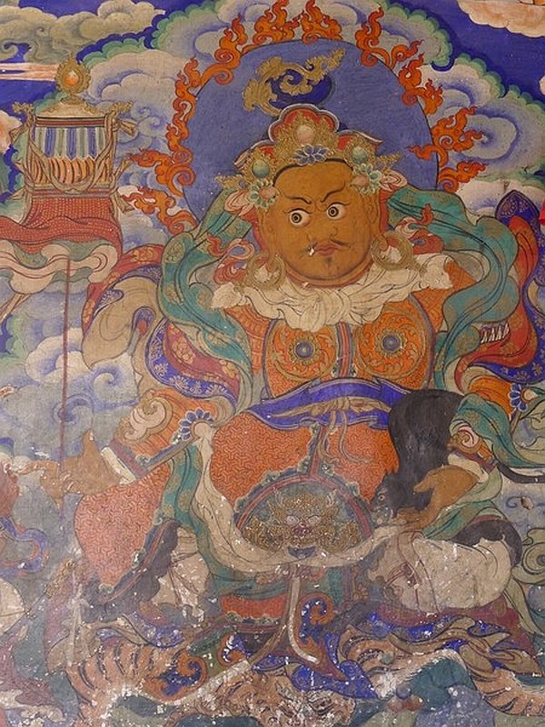 Namthöse guarding Sankar goempa