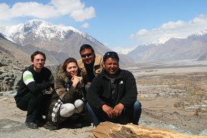 The crew in Nubra valley