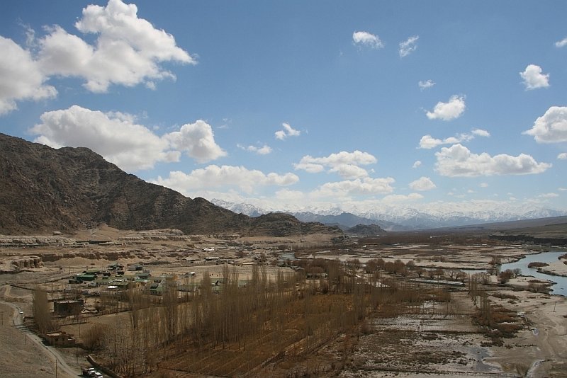 The Indus river snakes its way through Ladakh