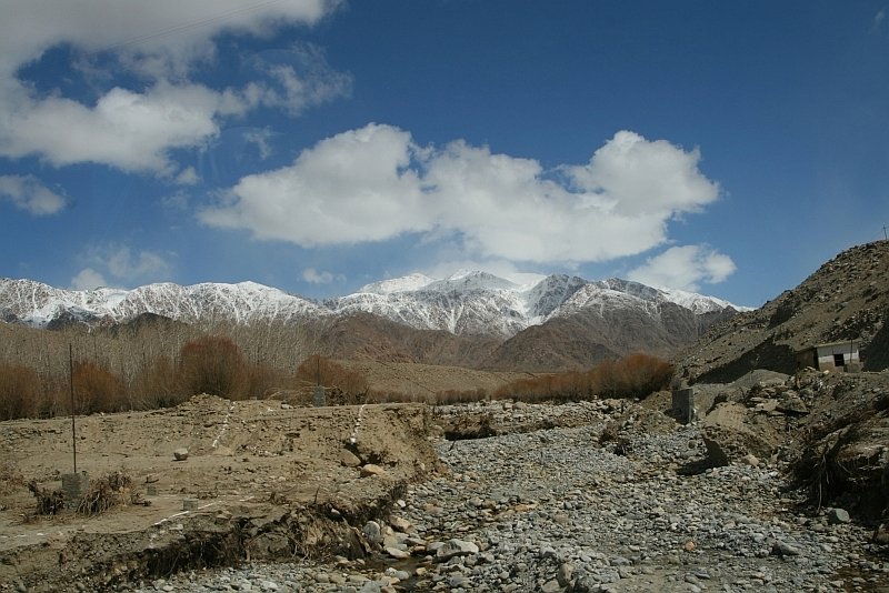 Dried out riverbed outside Leh