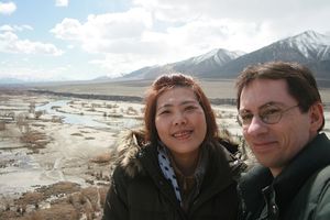 At an Indus lookout point outside Leh
