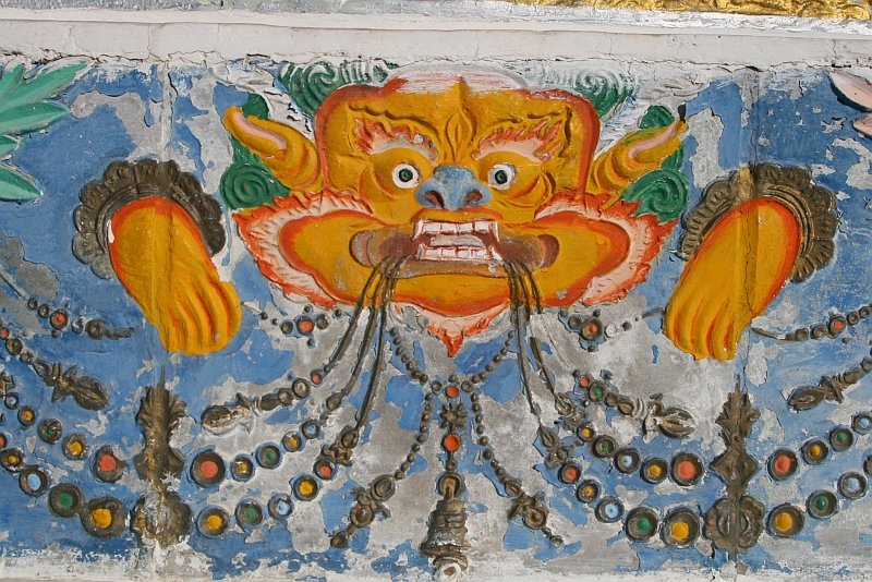 Shanti stupa detail