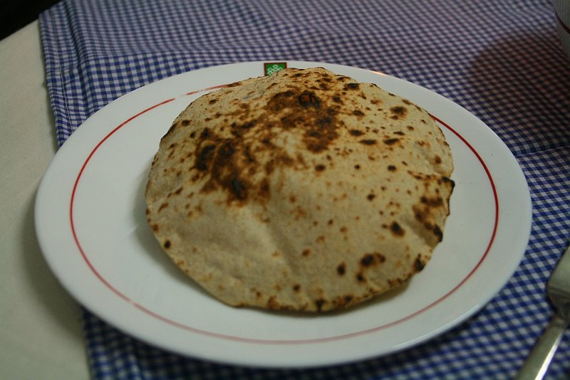 Dinner time - The infamous chapati bread