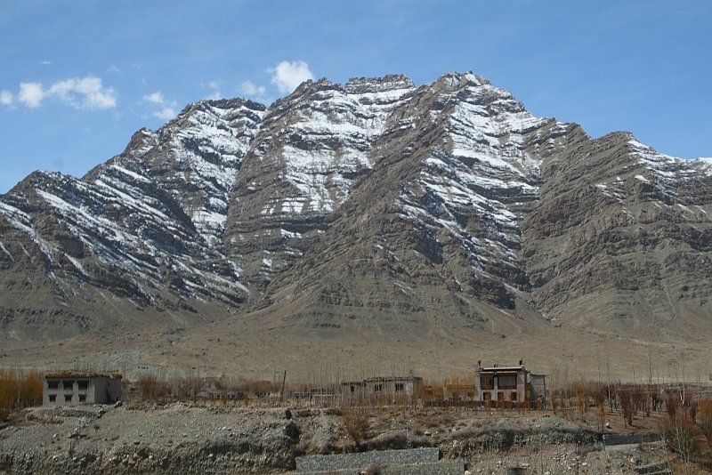 The northern outcrops of the Himalayas