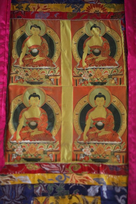Thankas in Maitreya's chamber