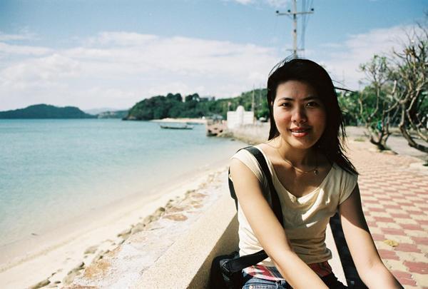 Kay taking a break in Chalong Bay