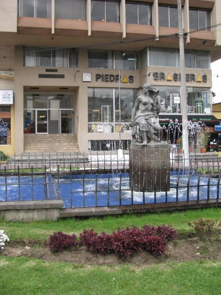 Plaza with Sculpture