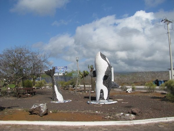 Orca Sculptures @ San Cristobal Airport