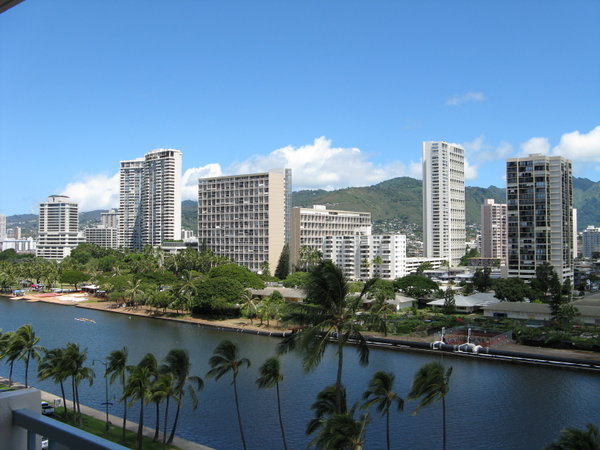 Our view in Honolulu