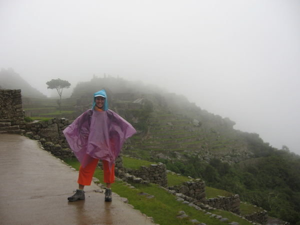 A very misty Machu Picchu