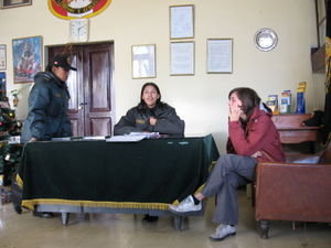 At the police station in Puno