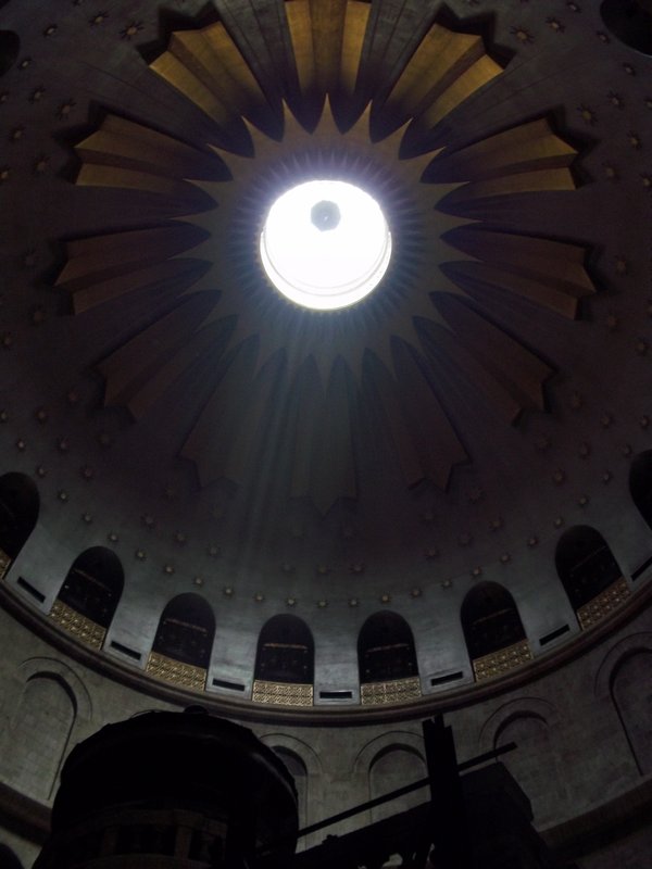 Hole in the roof above the Tomb