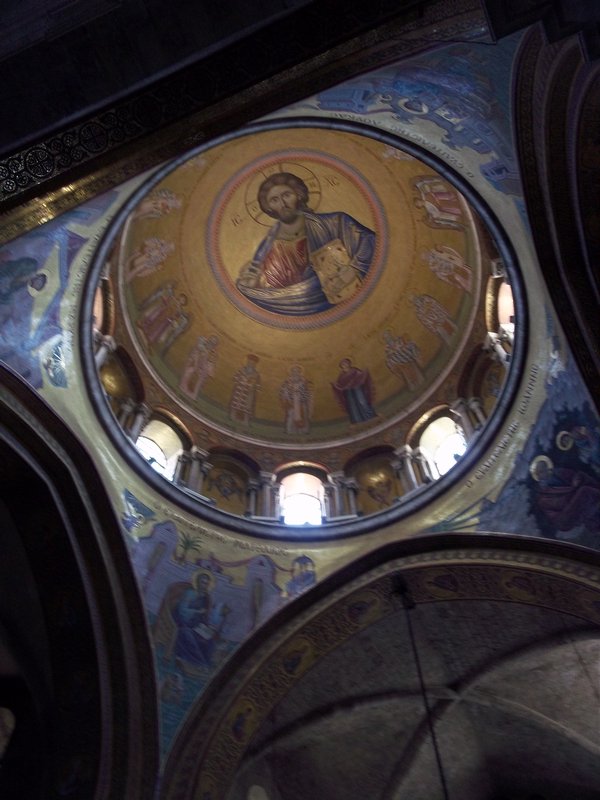 Mosaic ceiling in Church of Sepulchre