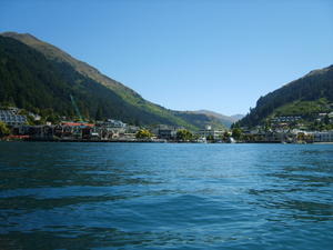 Queenstown from the lake