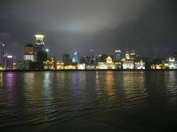 Looking across to 'the bund' at night