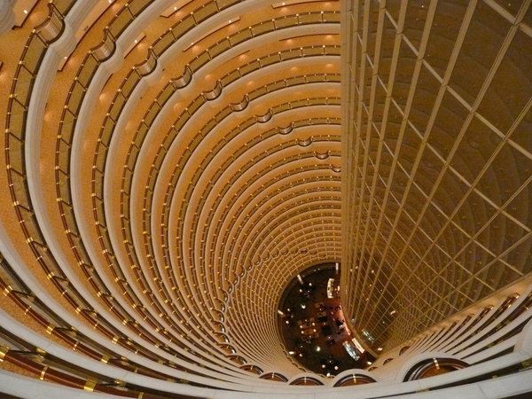 Hotel lobby/atrium, Jin Mao Tower