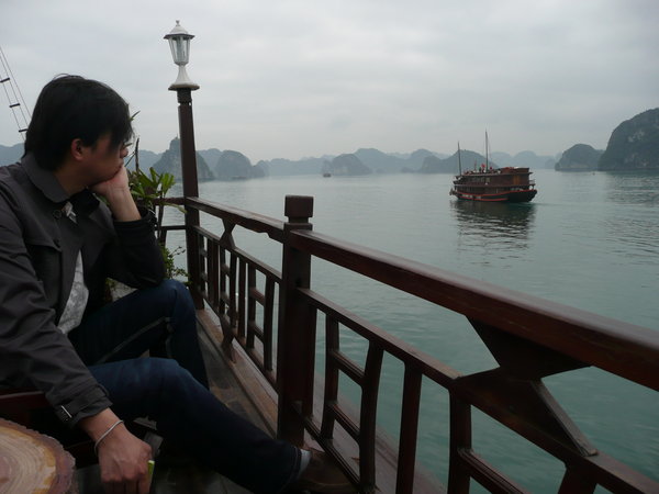 Seven gazes out over Ha Long Bay