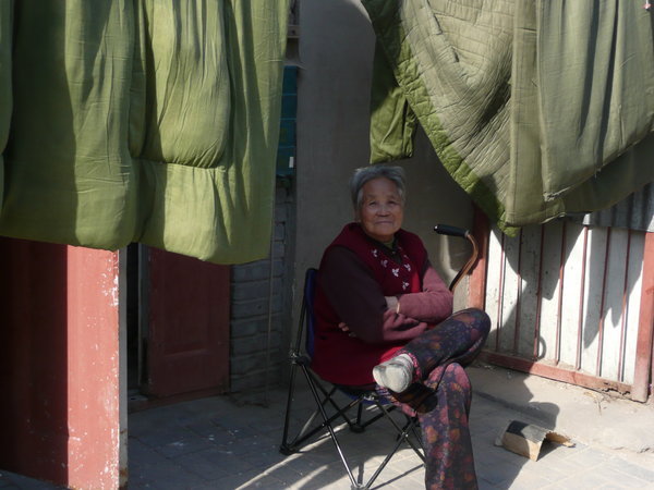 Elderly Woman in Hutong