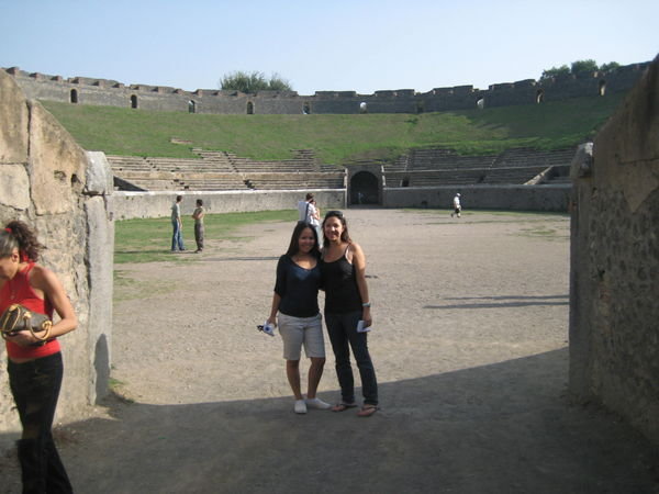 In the stadium at Pompeii