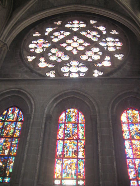 Stained Glass Windows inside the Cathedral