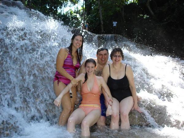 family picture at Dunn's River
