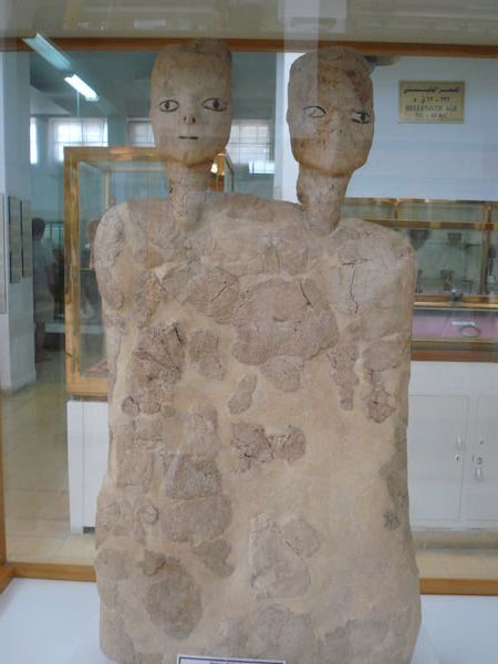 one of the Al Ghazal statues
