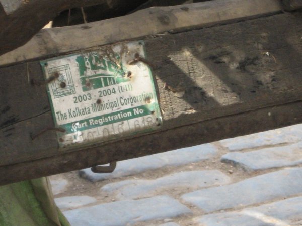 Cart registration plate