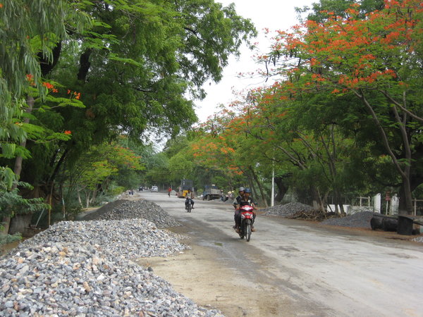 The road to Monywa