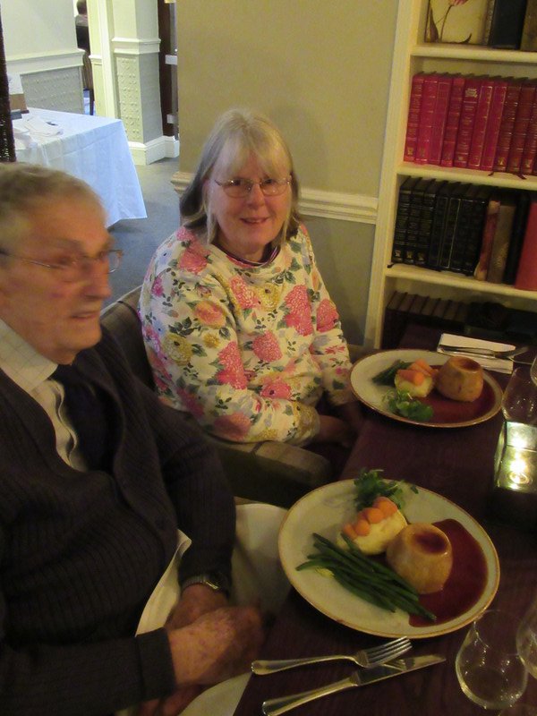 dad and I had lamb in suet pudding