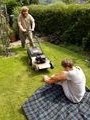 ...until Alex arived with the lawnmower!