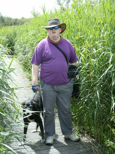 board walk through the reed beds