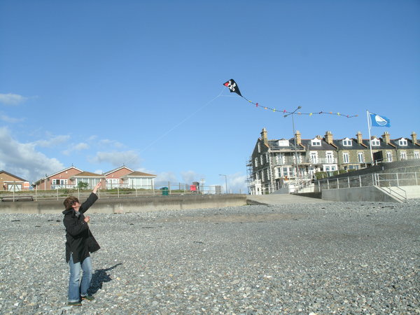 flying the pirate kite