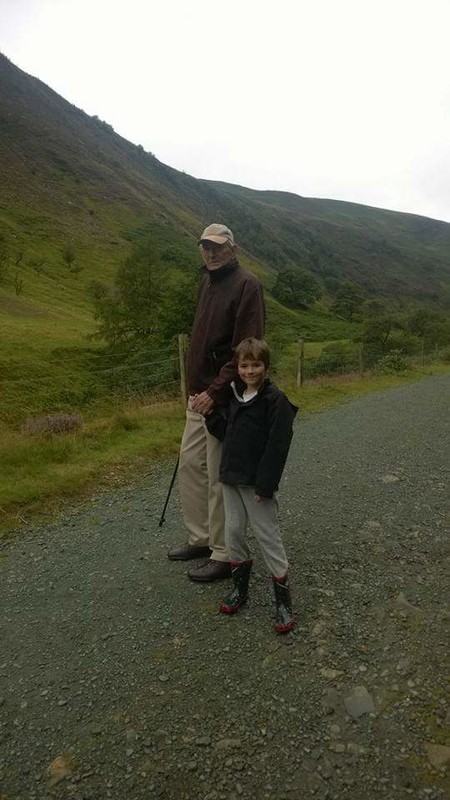 Dad and Alfie at Lake Vwrnwy last week