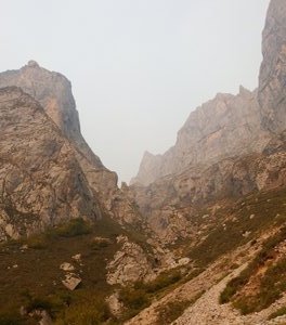 Picos - Fuente de - Vega hike. Smoky morning revealed a gorgeous day afterwards