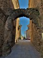 Colomers old town arch, 1200s to 1400s