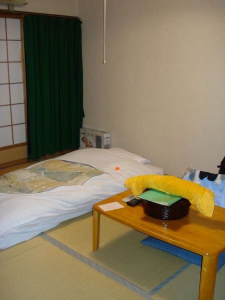 and a top class bed on the tatami floor!
